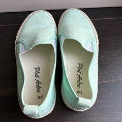 子供　靴　ミントグリーン　19の画像