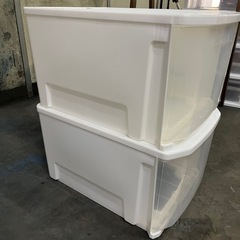 収納、押し入れ収納、衣装ケース2つセットの画像