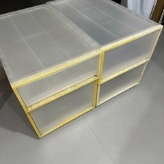 ★受け渡し予定者決定【無印良品】ポリプロピレン 衣装ケース 4個セットの画像