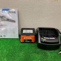 【SIW】STIHL BGA60 バッテリーブロア バッテリー１個、充電器、説明書付【中古動作品】の画像