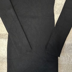 GRL Vネックリブニットミニワンピース rut671 ブラック 黒 Mの画像