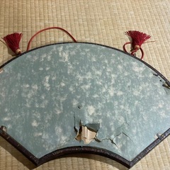 【取引決定済】扇子の形　額縁　桜の絵の画像