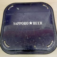 当時物 サッポロビール トレイ お盆 企業物 オブジェ 看板 ブリキトレイ 札幌ビール 昭和レトロ 現状品 アンティーク 苫小牧西店の画像