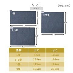 【新品未使用】ホットカーペットの画像