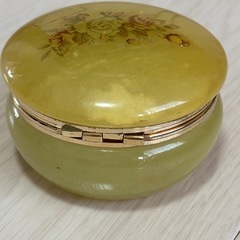 ビンテージ GENUINE ALABASTER イタリア製 ジュエリーボックスの画像