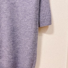 美品　ハニーズ　ハイネックニットワンピース　S ブルーの画像