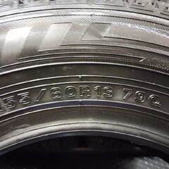DUNLOP WINTER MAXX WM03 155/80R13 13インチ スタッドレス 4本 20年製 バリ溝 ヴィッツ パッソ ブーン プラッツ ワゴンR等　(KTF362) の画像