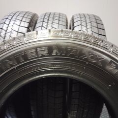 DUNLOP WINTER MAXX WM03 155/80R13 13インチ スタッドレス 4本 20年製 バリ溝 ヴィッツ パッソ ブーン プラッツ ワゴンR等　(KTF362) の画像