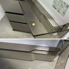 高年式 2025年製 AQUA/アクア 4ドア冷蔵冷凍庫 433L 右開き AQR-V43R(S) 大容量冷凍室 ③ チタンシルバー 中古家電 店頭引取歓迎 uR10182の画像