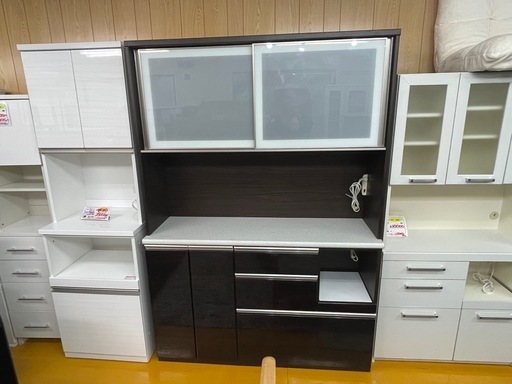 【リサイクルサービス八光】幅140㎝　ニトリ　キッチンボード（アルミナ2　140KB　DBR）