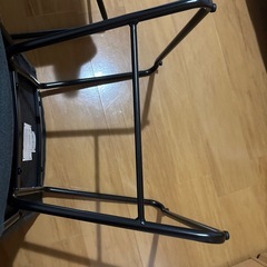 ニトリ　ダイニング椅子二脚　ダークグレーの画像