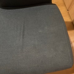 ニトリ　ダイニング椅子二脚　ダークグレーの画像