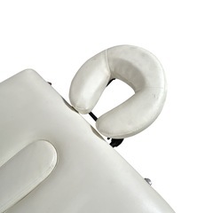 岡崎市 エステベッド 施術ベッド　折りたたみ アルミ製 白 ホワイトの画像