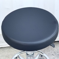 A640◇美品✨丸スツール◇キャスター付◇ガス圧昇降式◇ブラックの画像