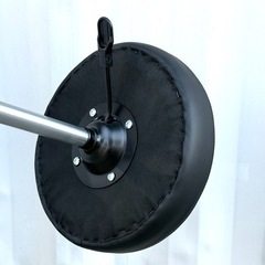 A640◇美品✨丸スツール◇キャスター付◇ガス圧昇降式◇ブラックの画像