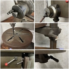 ww4/95 ENSHU ENKOH'S 遠州工業 ESD460DX 卓上ボール盤 三相 200V 丸テーブル 動作確認済 穴あけ 製造業 製缶 鉄工 設備 ★直接引取限定◎の画像