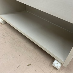 美原店 ニトリ ランドセルラック キッズ 収納 ホワイト　キャスター付きの画像