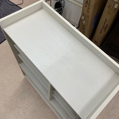 美原店 ニトリ ランドセルラック キッズ 収納 ホワイト　キャスター付きの画像