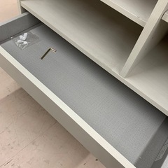 美原店 ニトリ ランドセルラック キッズ 収納 ホワイト　キャスター付きの画像