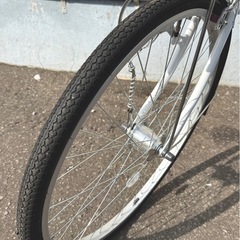 札幌市内配送可 美品 MARCLE マルクル 日常266 26インチ 自転車 シティサイクル ママチャリ 6段変速 ホワイトの画像