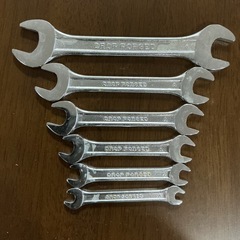 6本セット❗️両口スパナ🔧工具🧰DROPFORGED1本目17×19mm2本目14×15mm3本目12×13mm4本目10×11mm5本目8×6mm6本目7×6mm汚れ・傷あり💦シルバーの画像