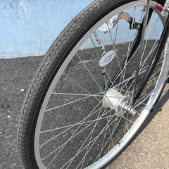 札幌市内配送可 美品 MARCLE マルクル 日常266 26インチ 自転車 シティサイクル ママチャリ 6段変速 ブラック の画像