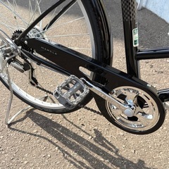 札幌市内配送可 美品 MARCLE マルクル 日常266 26インチ 自転車 シティサイクル ママチャリ 6段変速 ブラック の画像