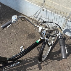 札幌市内配送可 美品 MARCLE マルクル 日常266 26インチ 自転車 シティサイクル ママチャリ 6段変速 ブラック の画像