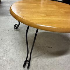 猫脚ローテーブル センターテーブル 折りたたみの画像