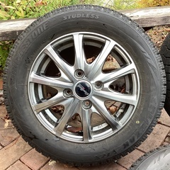軽自動車用　ブリザック　155/65R13 スタットレス　4本アルミ付きセット❗️美品❗️の画像