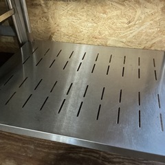 業務用厨房機器✨タニコーtanicoステレンス作業台汚れ・傷あり💦幅90.3cm奥行き75.2cm高さ79.5cmシルバーの画像