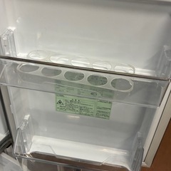 ★126L★AQUA アクア 2019年製 ノンフロン冷凍冷蔵庫 AQR-J13J ※水洗い清掃済みの画像