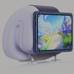 ★【ヘッドレスト用タブレットマウント - フレキシブルで滑り止めのデザイン調整可能なストラップ付き】★新品未使用★の画像