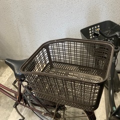 デカカゴ付き自転車　ママチャリの画像