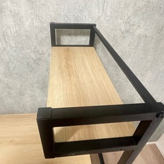 LIFELEX ラック一体型 ＯＡデスク　アイアン の画像