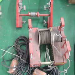 電動荷揚げリフト(荷揚げ梯子)アルミ連結一連梯子　UP-739Aの画像