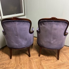 KOSUGA家具　2脚　アンティーク家具　コスガ家具　木製　チェアの画像