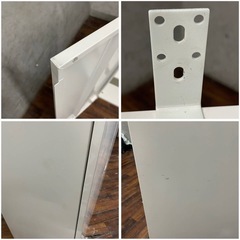 ww4/38 OKAMURA オカムラ キャビネット レクトライン 書庫 ホワイト 両開き 観音開き 鍵付き 収納棚 スチール ★直接引取歓迎◎の画像