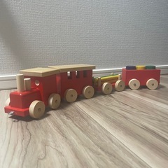 <スイス製>Ahorn Holz und Spiel アホルン社 機関車セットの画像