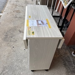 【折りたたみキッチンカウンター】【キッチンワゴン】クリーニング済み【管理番号13010】町の画像