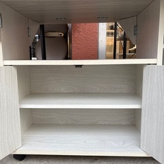 【折りたたみキッチンカウンター】【キッチンワゴン】クリーニング済み【管理番号13010】町の画像