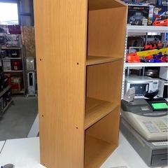 3段　カラーボックス　棚　収納　便利　マルチ収納　整理　教科書　本　2点あります。　W420×D290×H890　中古　③の画像