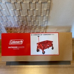 新品●コールマン アウトドアワゴン●レッド アウトドアキャリー カートの画像