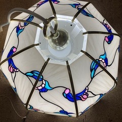 美原店 タキズミ ステンドグラス風 ペンダントライト 2006年製 洋風　照明器具の画像