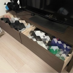 テレビボード/ダークブラウンの画像