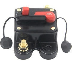 遮断器自動車過負荷保護器DC直流保護ヨットRV自動車保護スイッチは住宅車/新エネルギー自動車/モーターボート/オートバイに適している (150A)の画像