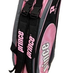 新品未使用 Prince テニスラケットバッグ ピンク/ブラックの画像