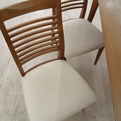 リユースのサカイ栃木店★ジモティ割あり★ NITORI ダイニングセット　ニトリ ロレイン２ ライトブラウン W135×D80×H70 クリーニング済み TC11368の画像