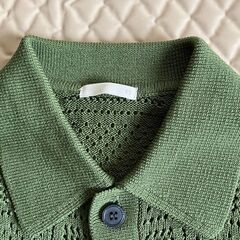 ＧＵ ウオッシャブルメッシュニットシャツ(メンズ)の画像