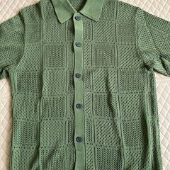 ＧＵ ウオッシャブルメッシュニットシャツ(メンズ)の画像